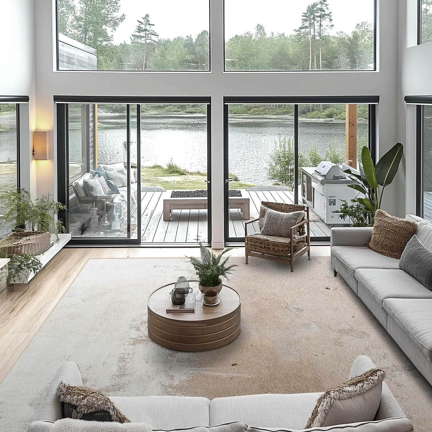 Wilton-teppe - Bornos (grå/beige)