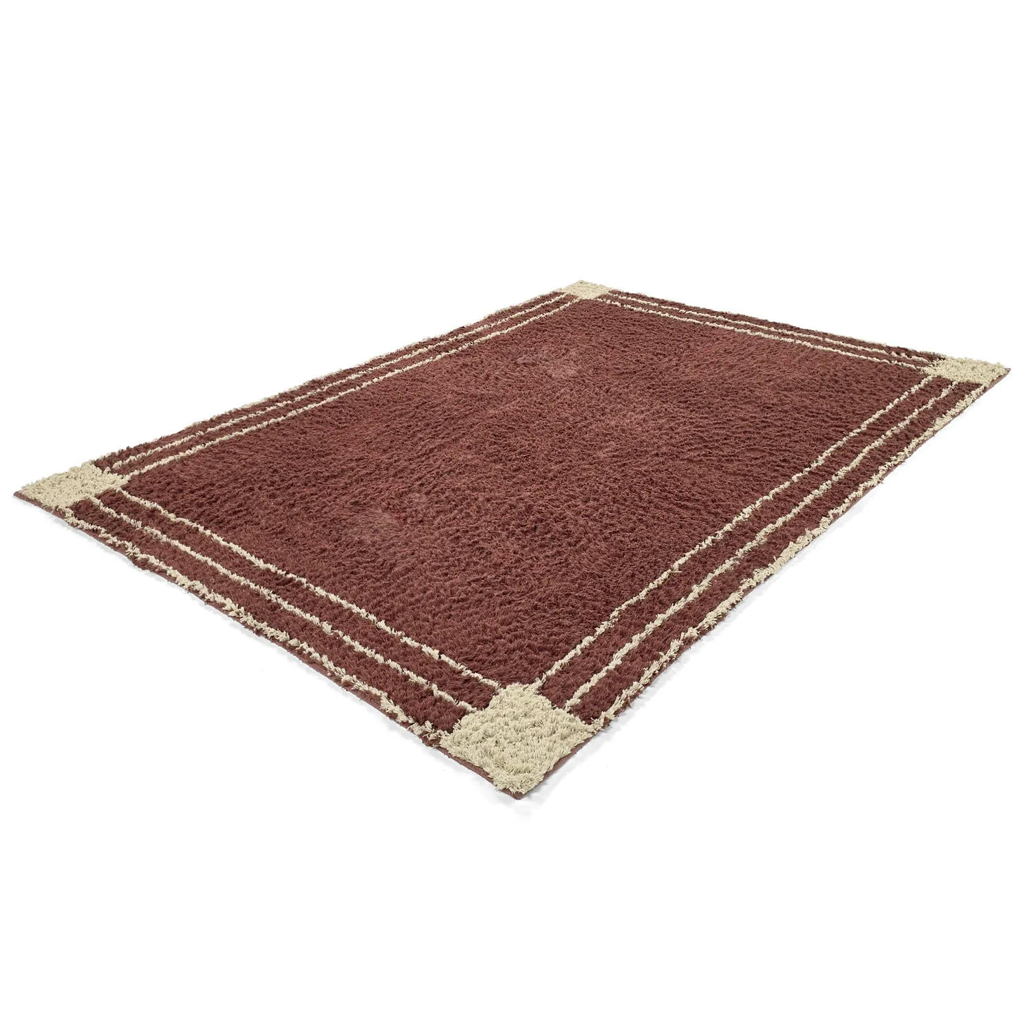 Ryetepper - Cataya Natural Cotton Shaggy (brun/beige)