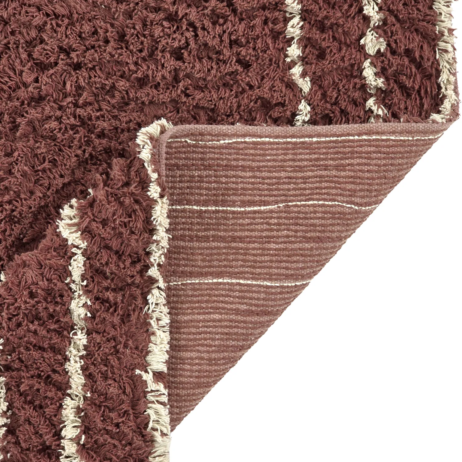 Ryetepper - Cataya Natural Cotton Shaggy (brun/beige)