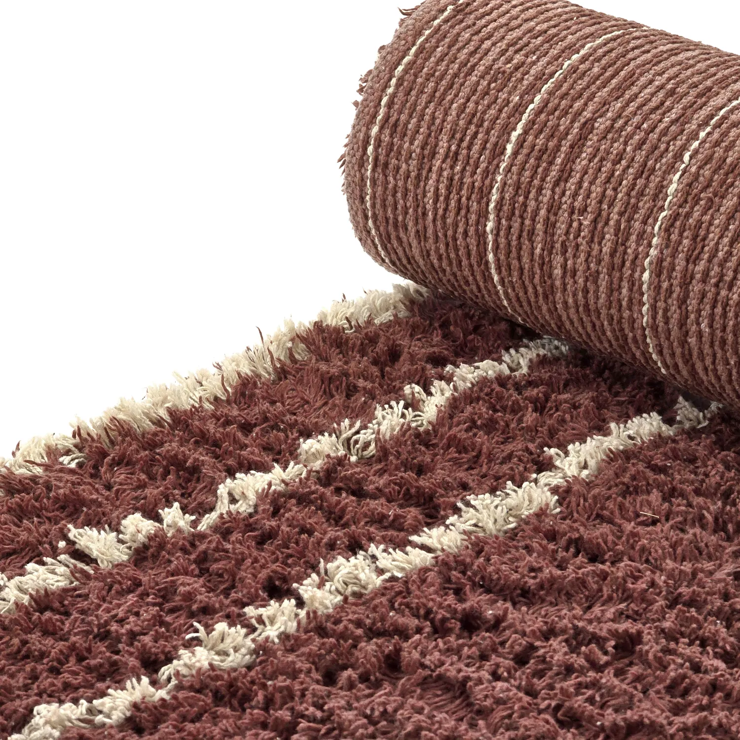 Ryetepper - Cataya Natural Cotton Shaggy (brun/beige)