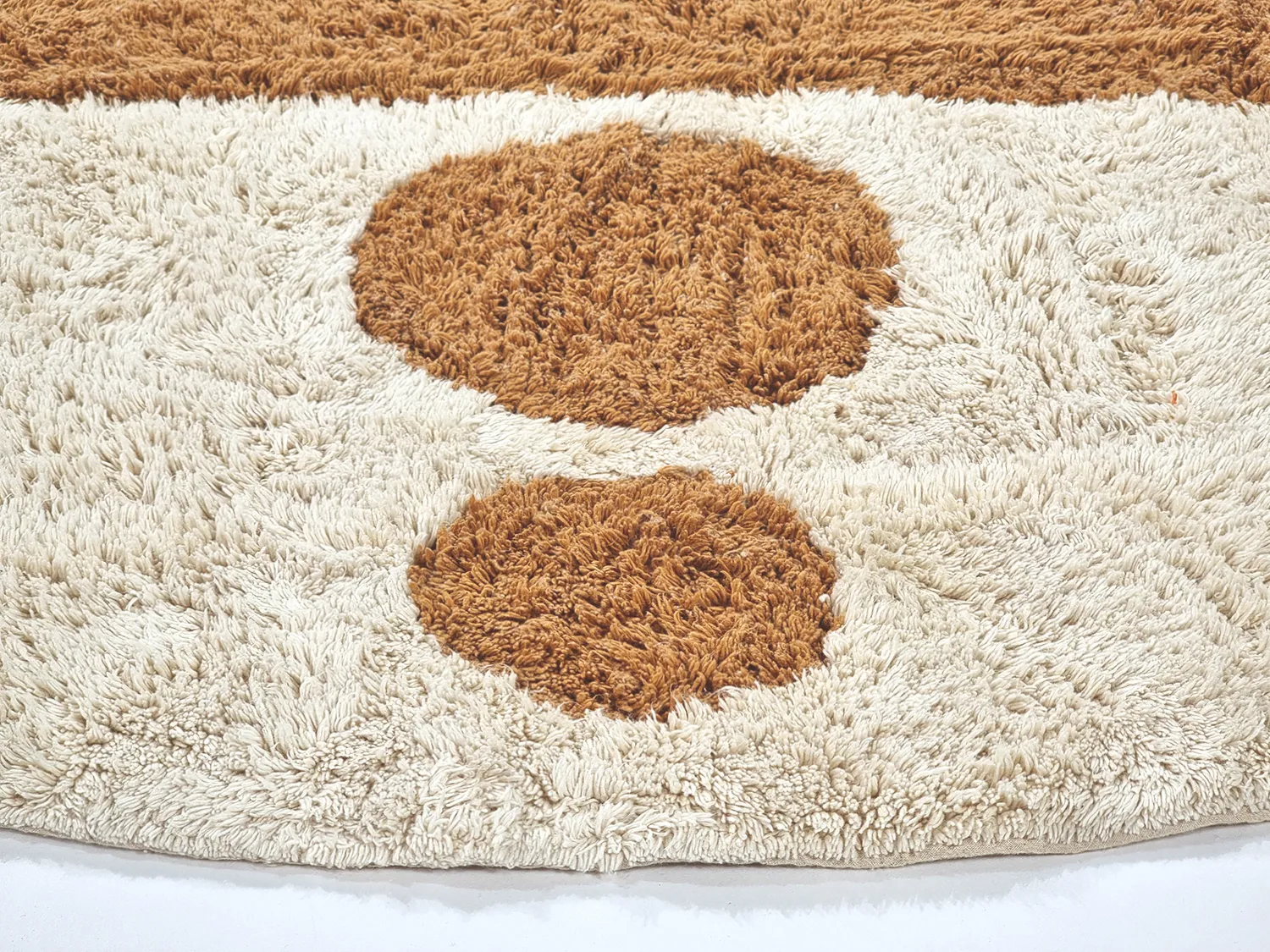 Runde tepper - Cervia Natural Cotton Shaggy (beige)