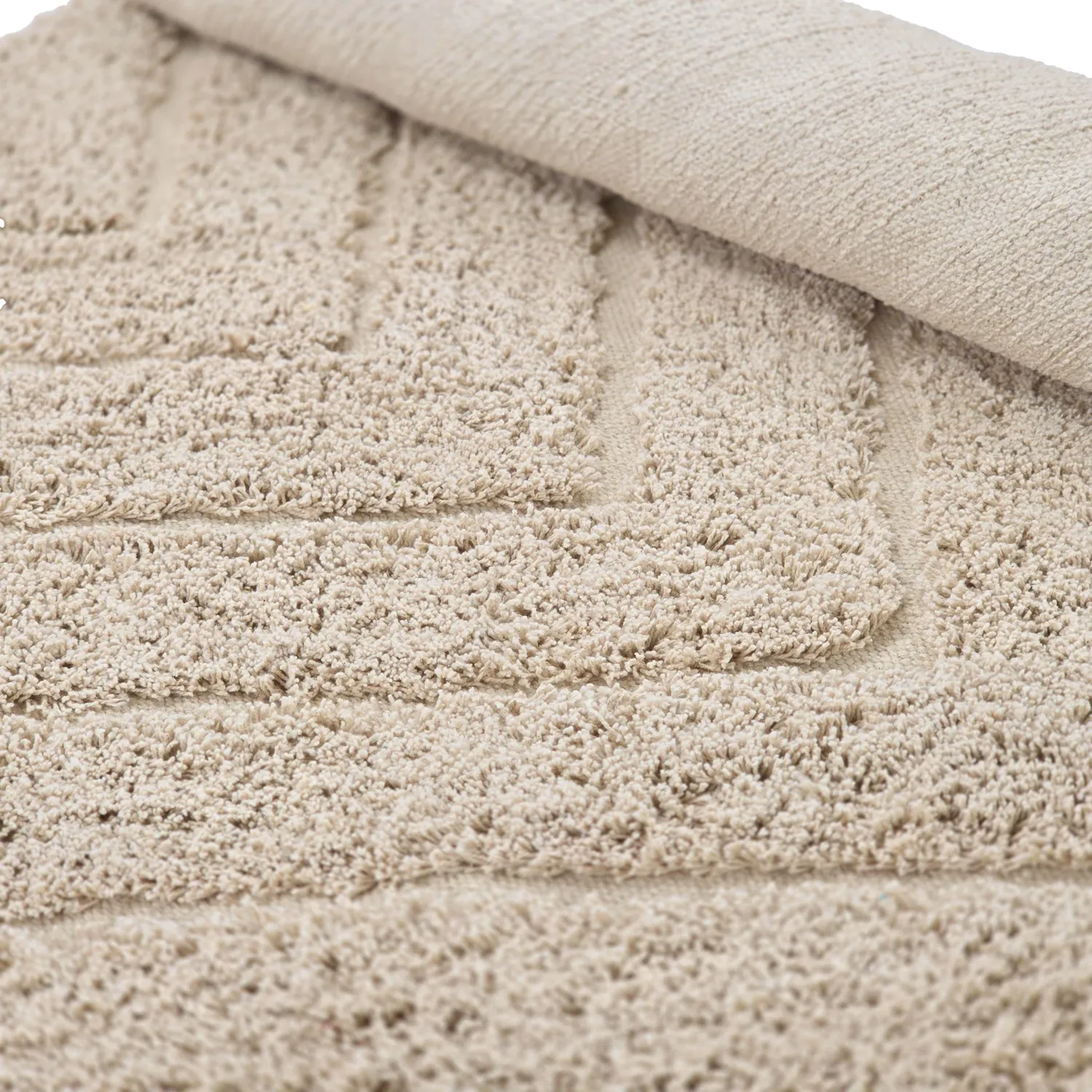 Runde tepper - Conara Natural Cotton Shaggy (beige)