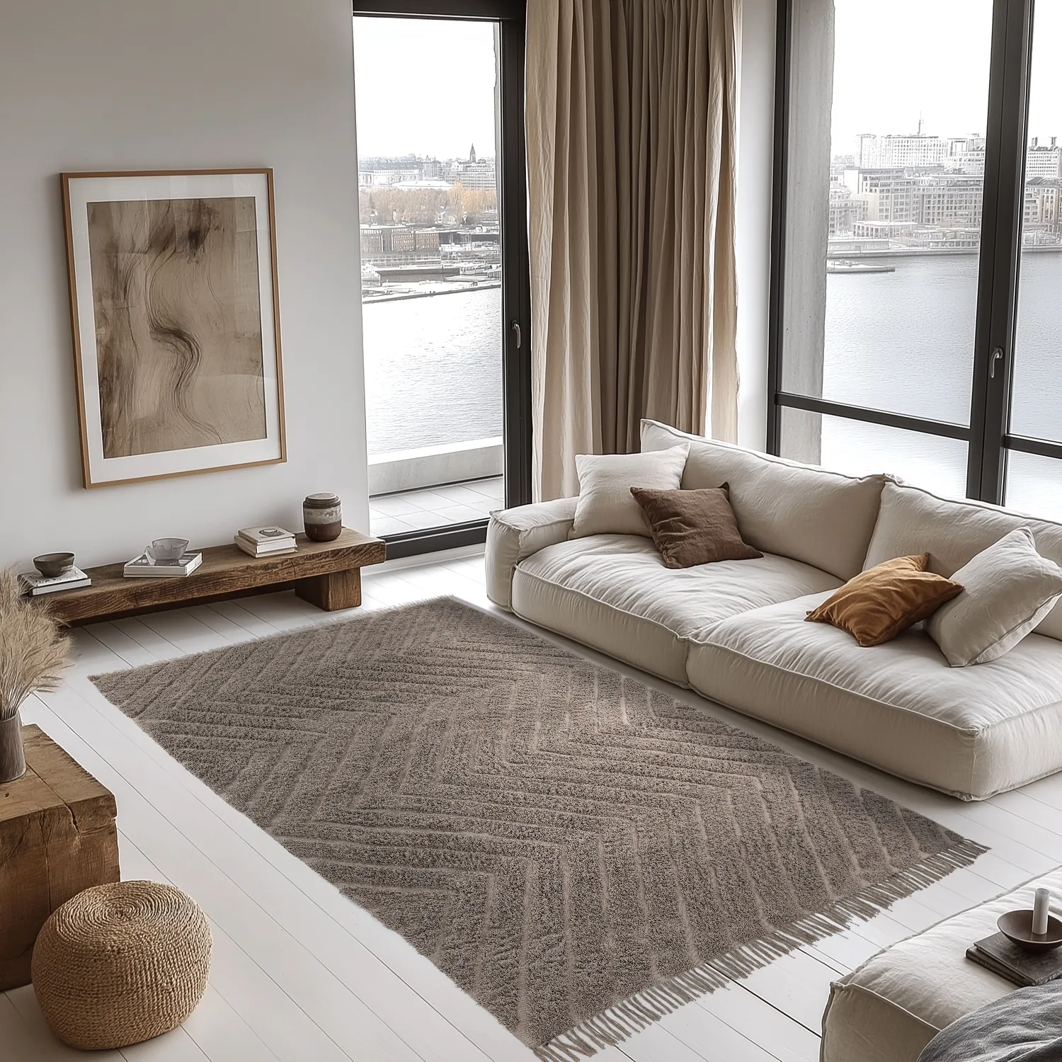 Ryetepper - Conara Natural Cotton Shaggy (taupe)