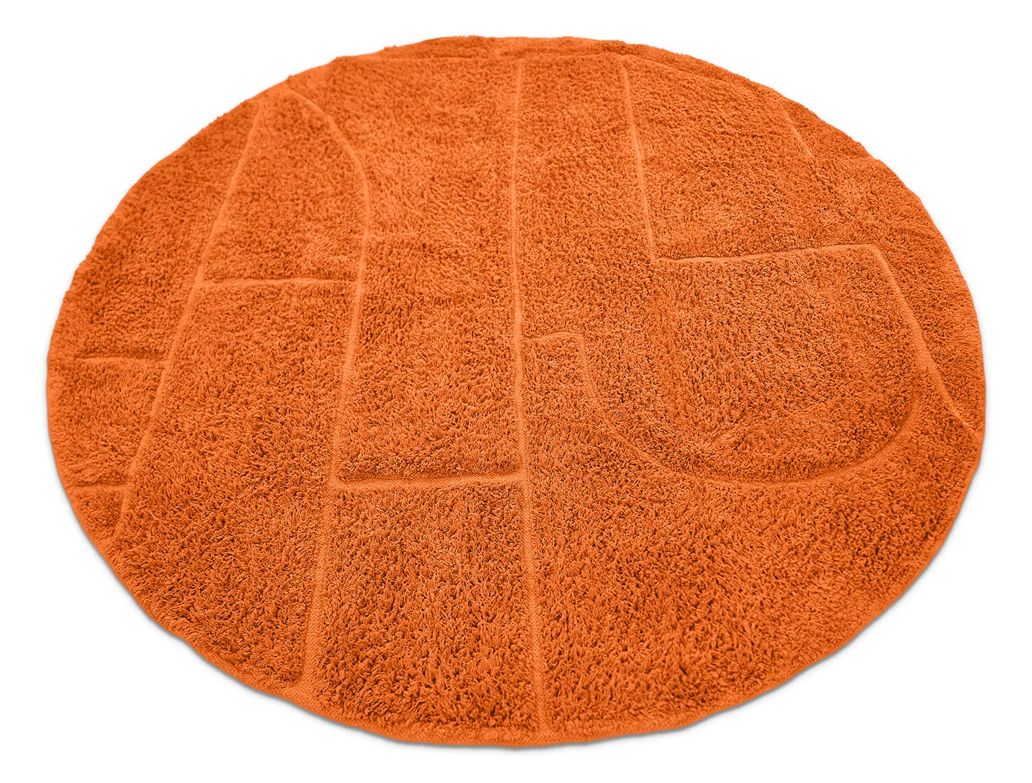 Runde tepper - Cremona Natural Cotton Shaggy (oransje)