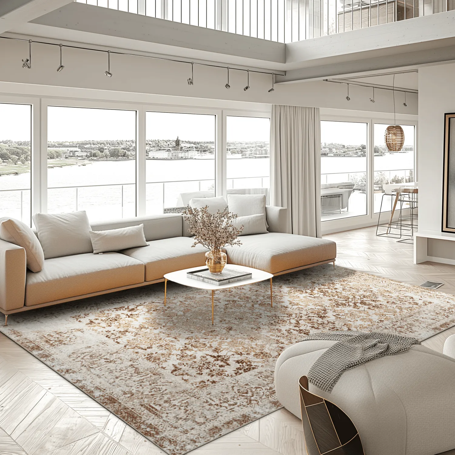 Wilton-teppe - Denizli (beige)