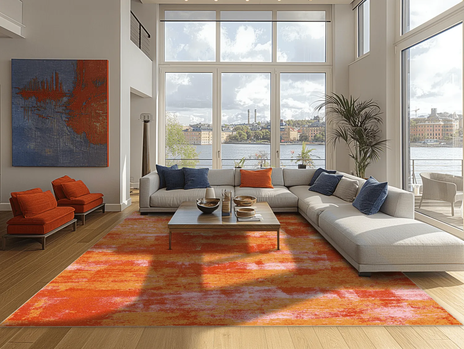 Wilton-teppe - Drew (oransje)
