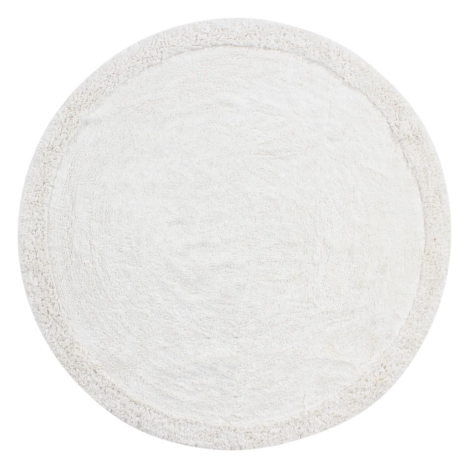 Runde tepper - Ebba Natural Cotton Shaggy (offwhite)