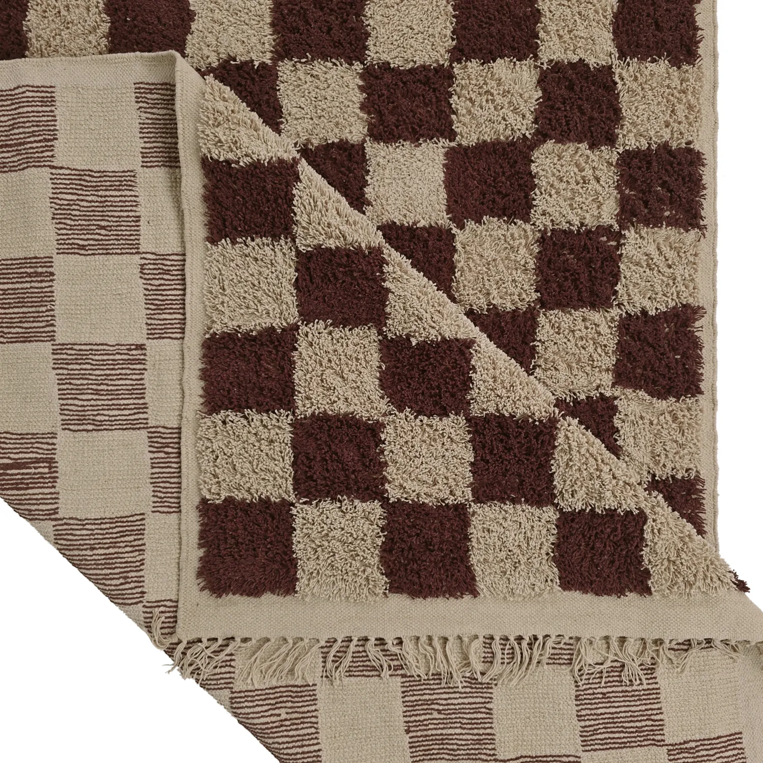 Ryetepper - Elsey Natural Cotton Shaggy (beige/brun)