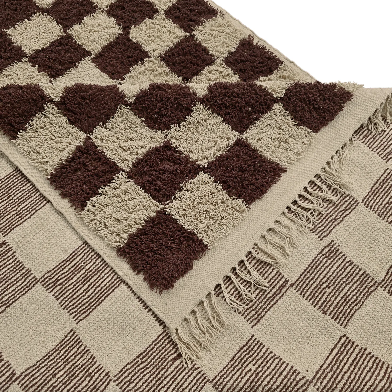 Ryetepper - Elsey Natural Cotton Shaggy (beige/brun)