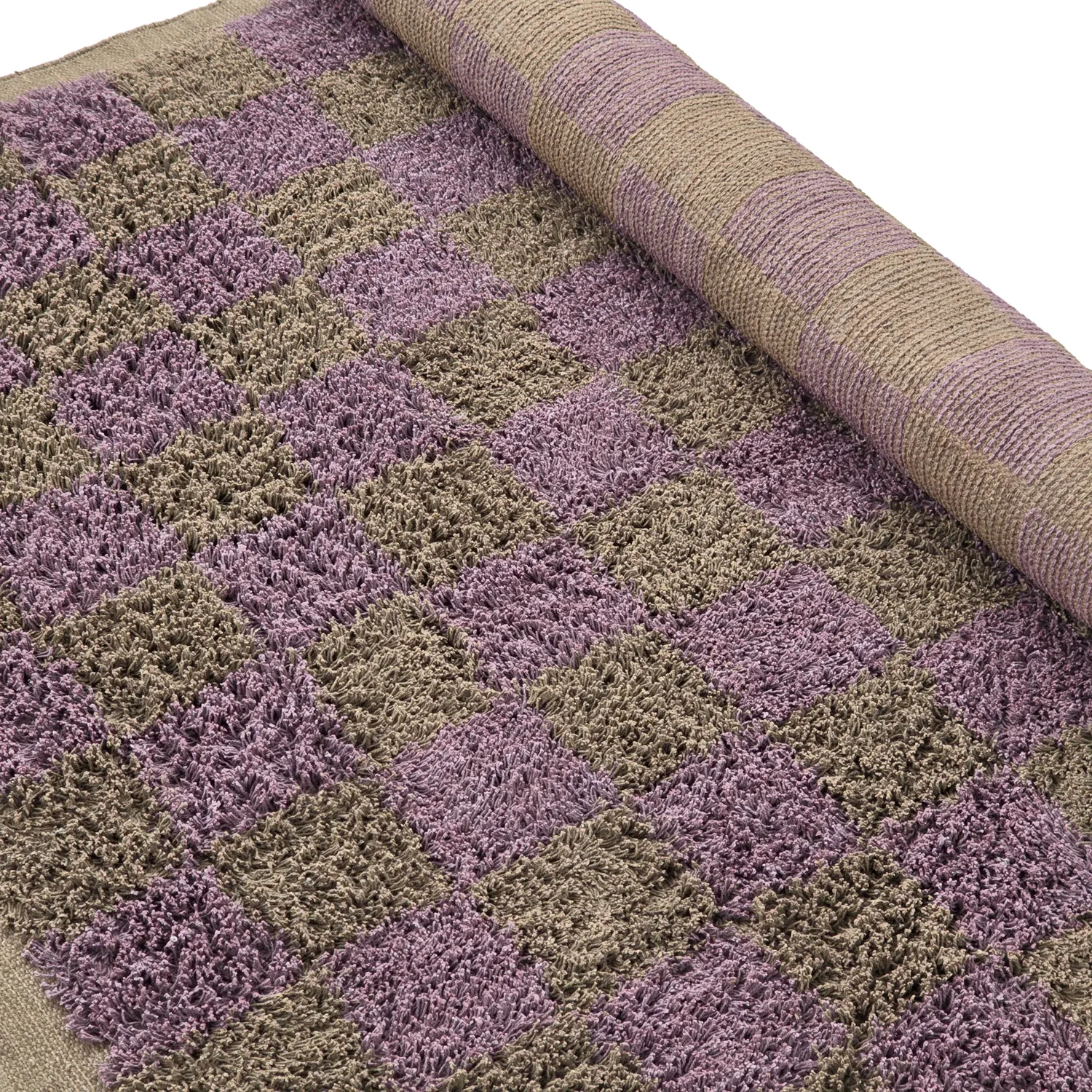 Ryetepper - Elsey Natural Cotton Shaggy (brun/lilla)