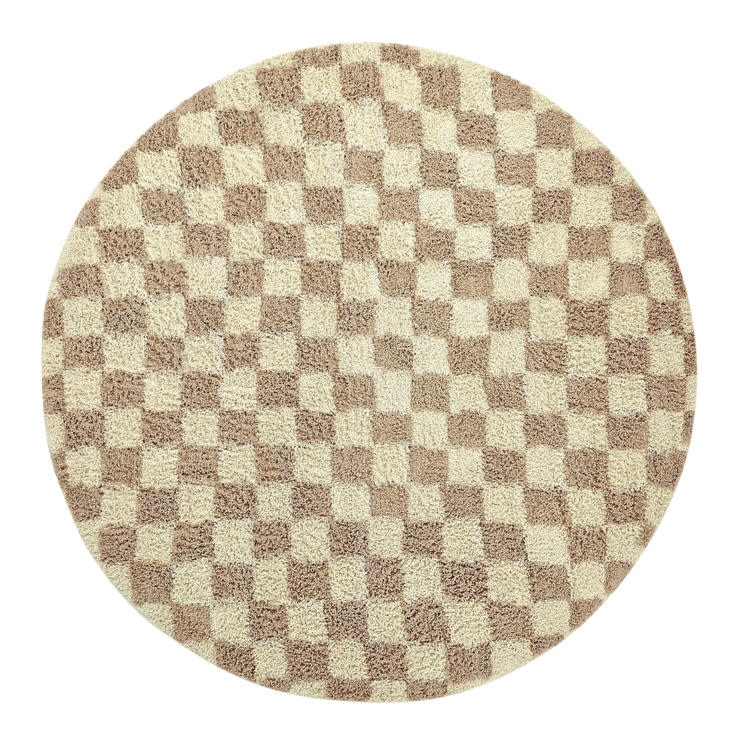 Runde tepper - Elsey Natural Cotton Shaggy (krem/sand)