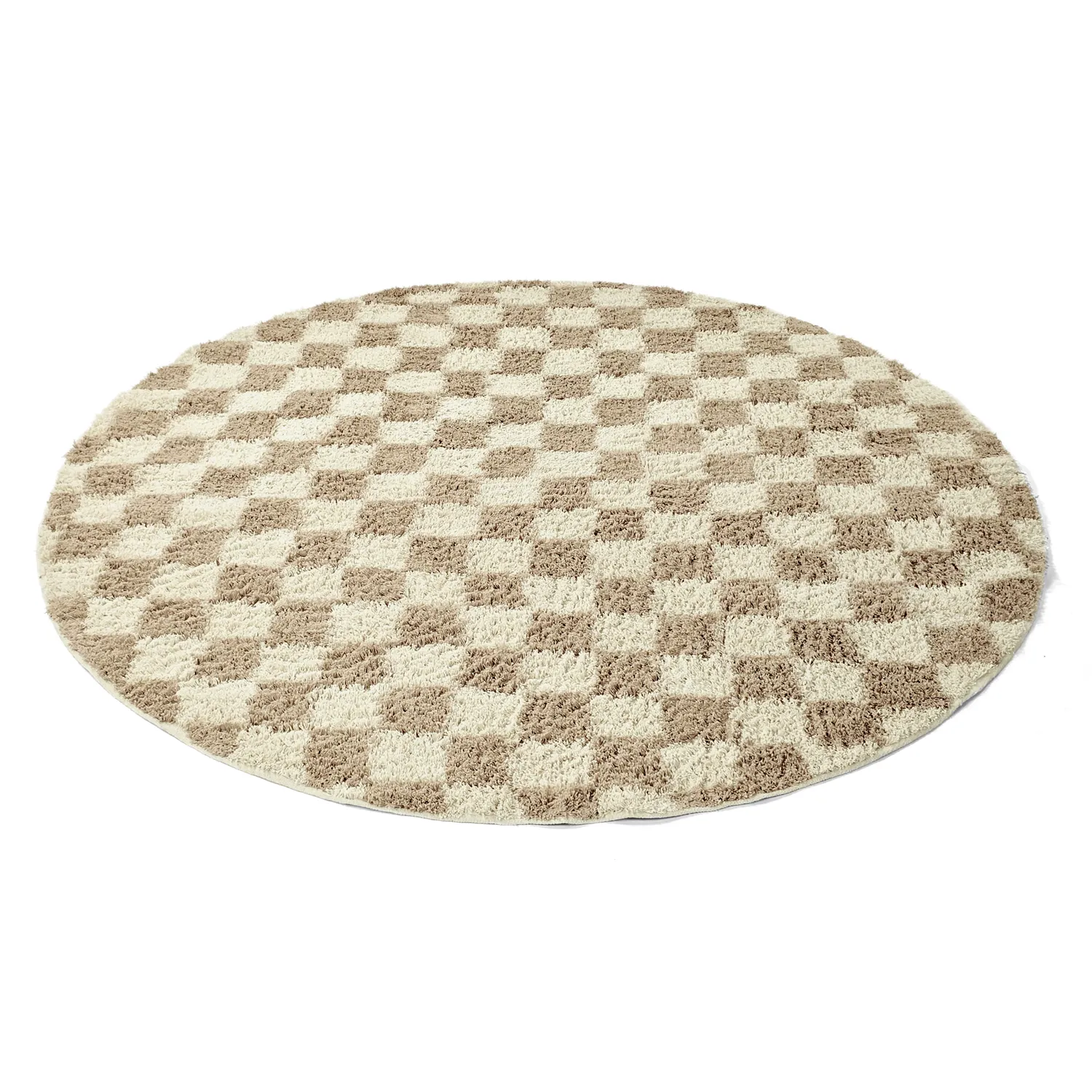 Runde tepper - Elsey Natural Cotton Shaggy (krem/sand)