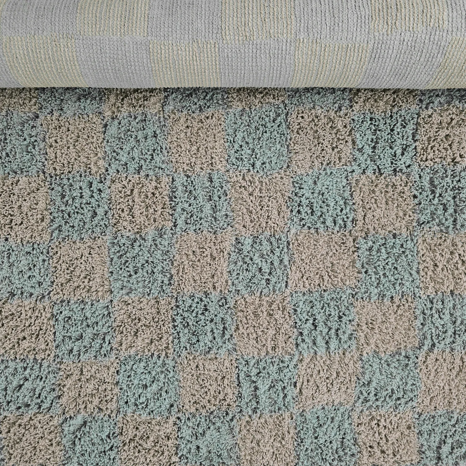 Ryetepper - Elsey Natural Cotton Shaggy (grå/rosa)