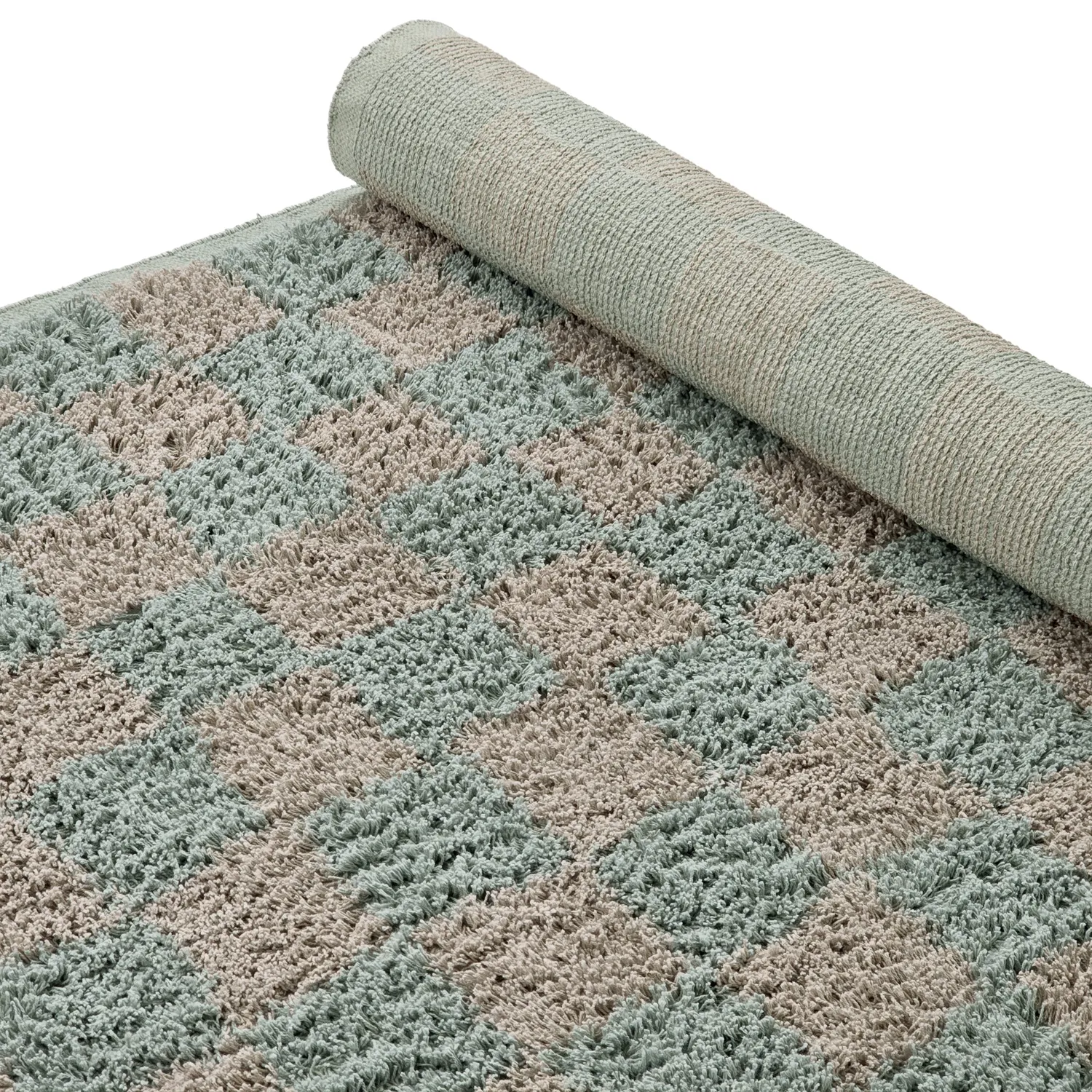 Ryetepper - Elsey Natural Cotton Shaggy (grå/rosa)