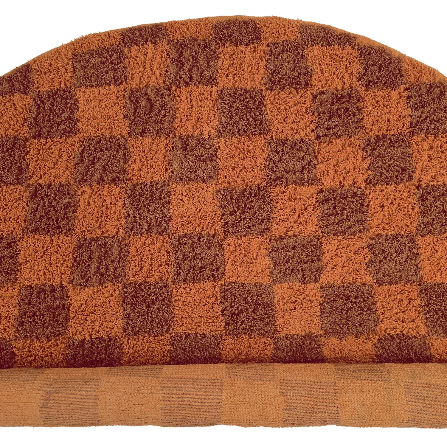 Runde tepper - Elsey Natural Cotton Shaggy (oransje/rød)