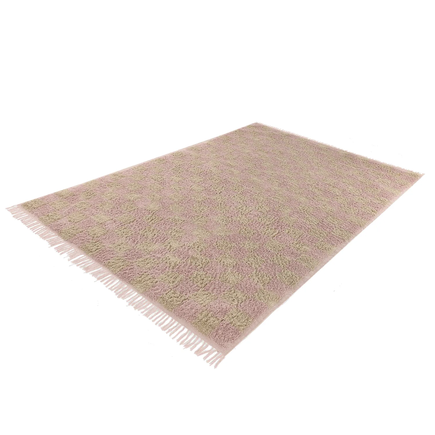 Ryetepper - Elsey Natural Cotton Shaggy (rosa/oransje)
