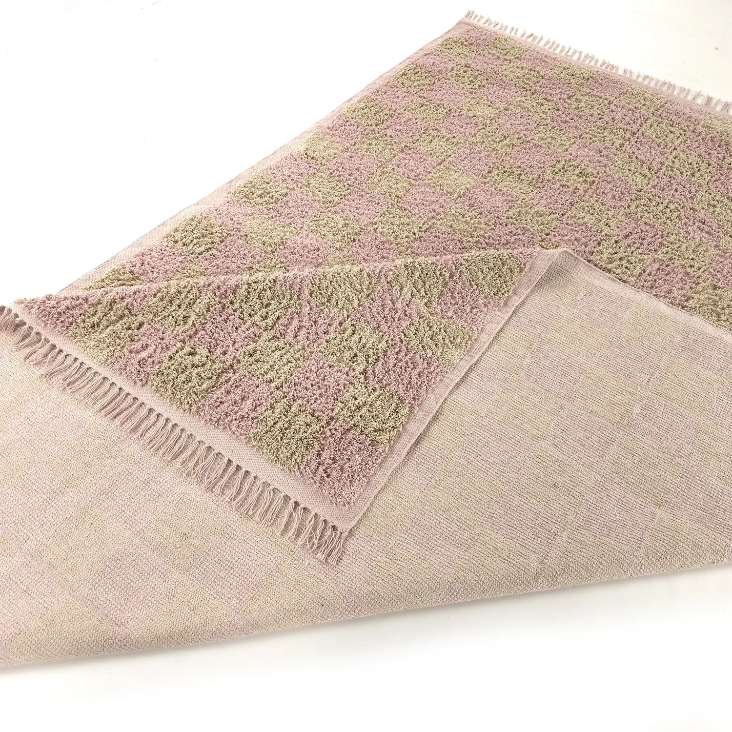 Ryetepper - Elsey Natural Cotton Shaggy (rosa/oransje)
