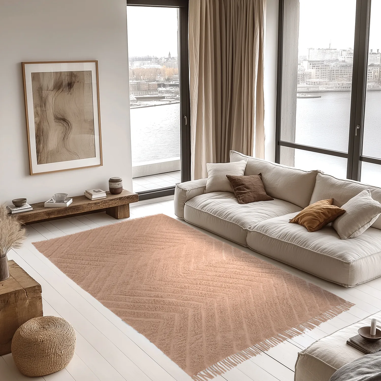 Ryetepper - Farley Natural Cotton Shaggy (rosa)