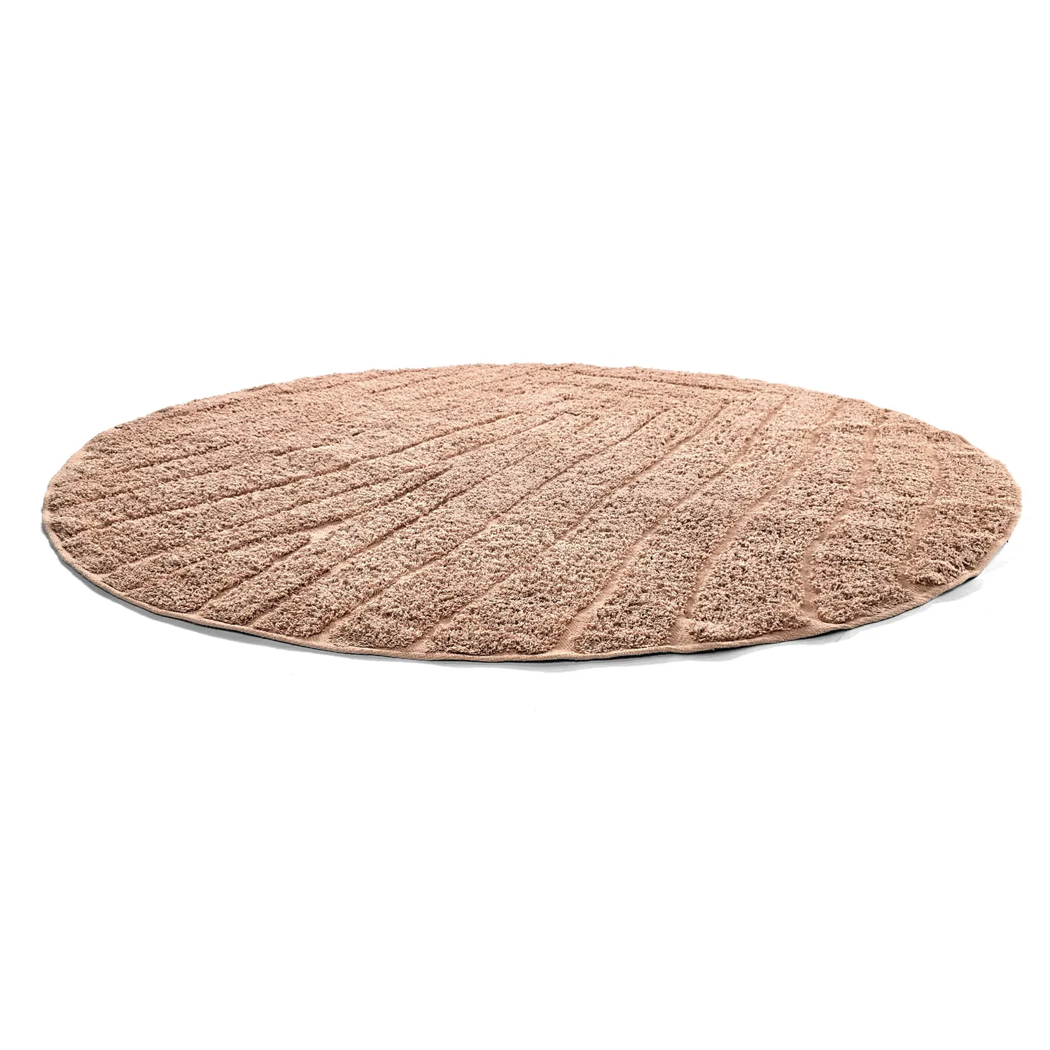 Runde tepper - Farley Natural Cotton Shaggy (rosa)