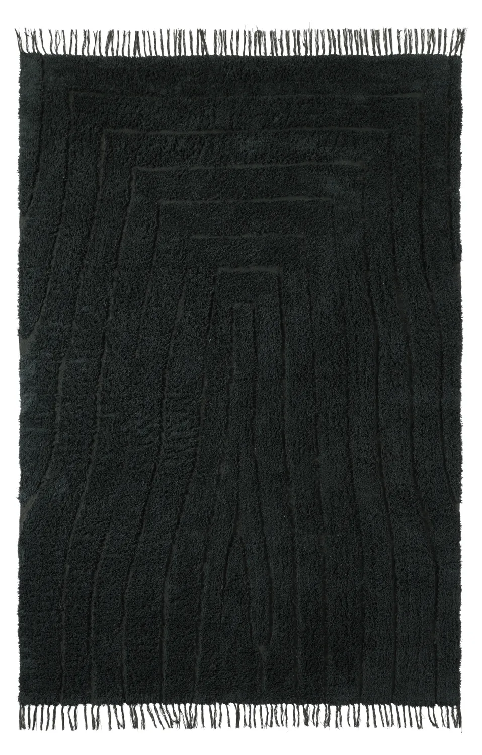Ryetepper - Farley Natural Cotton Shaggy (svart)