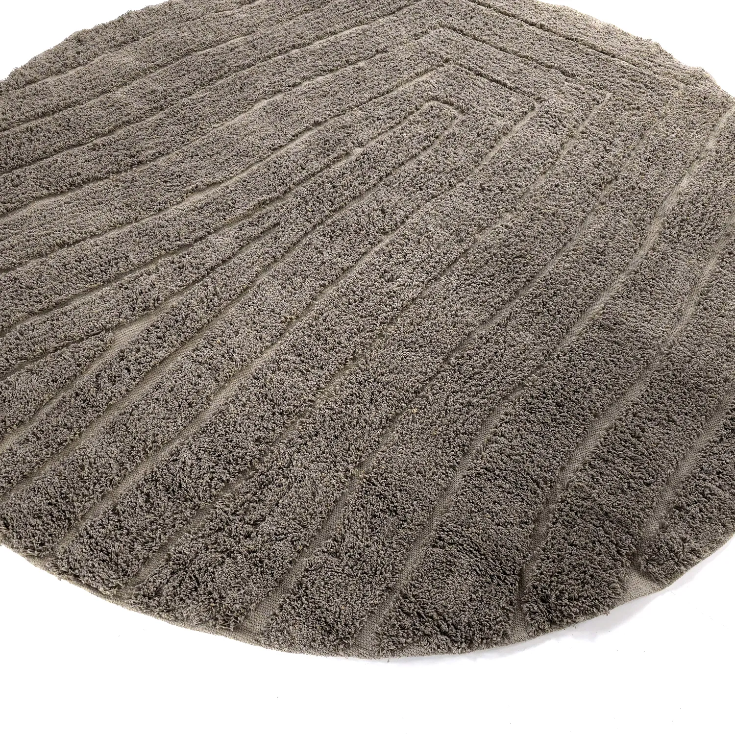 Runde tepper - Farley Natural Cotton Shaggy (taupe)