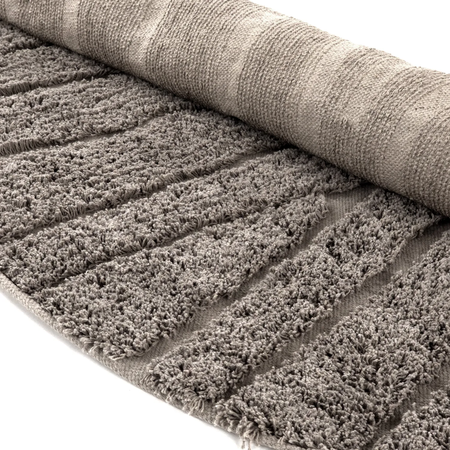 Runde tepper - Farley Natural Cotton Shaggy (taupe)