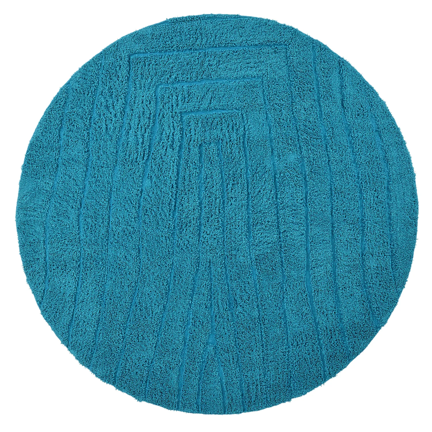 Runde tepper - Farley Natural Cotton Shaggy (turkis)