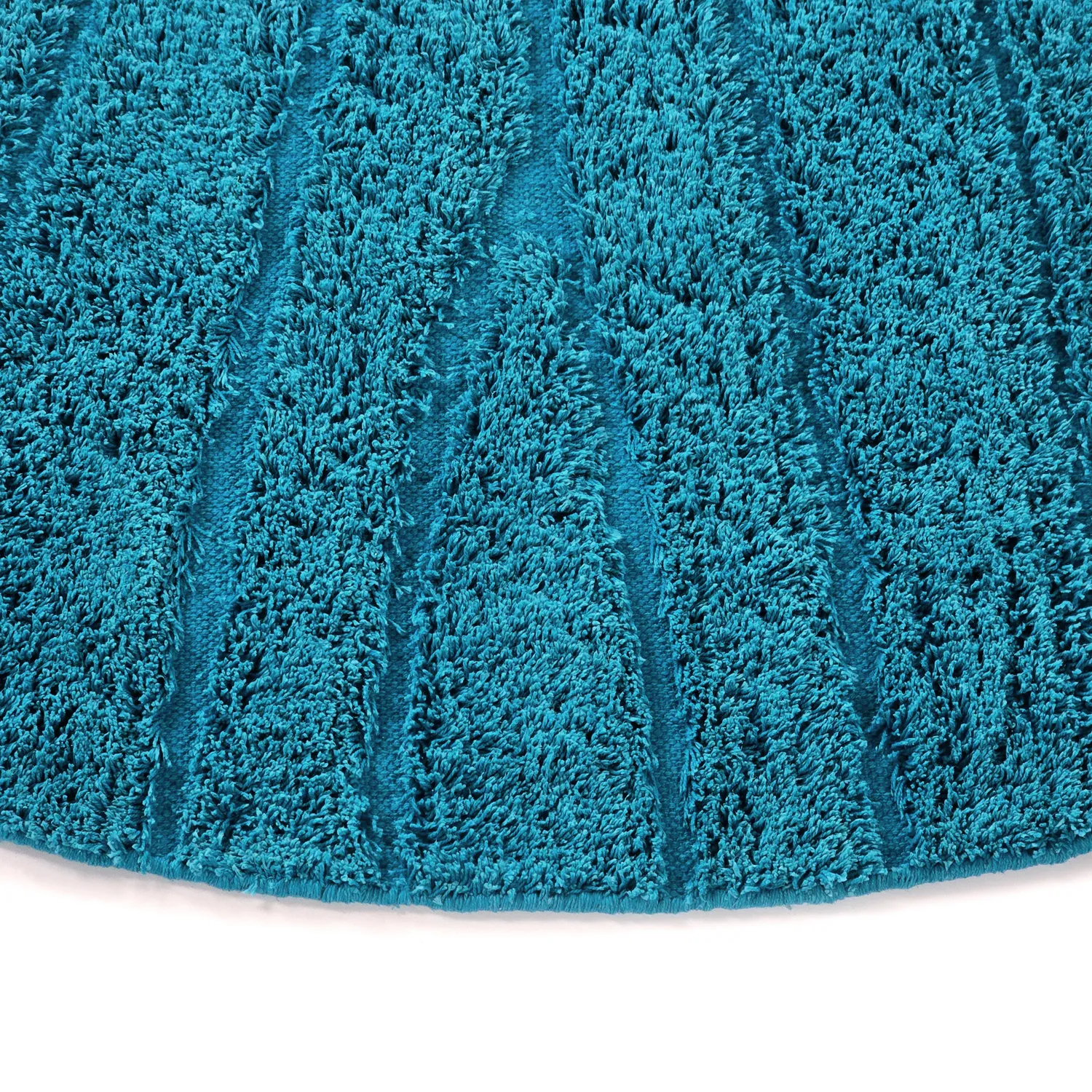 Runde tepper - Farley Natural Cotton Shaggy (turkis)
