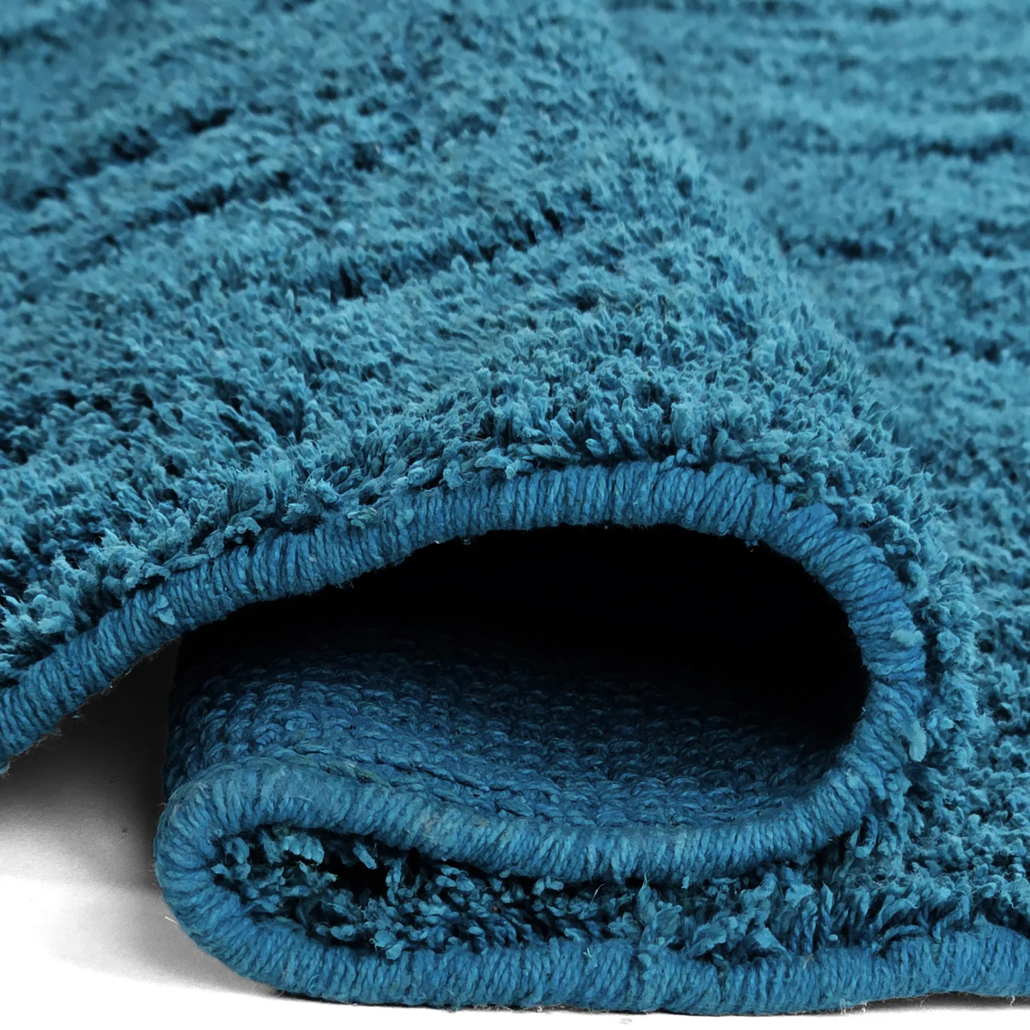 Runde tepper - Farley Natural Cotton Shaggy (turkis)