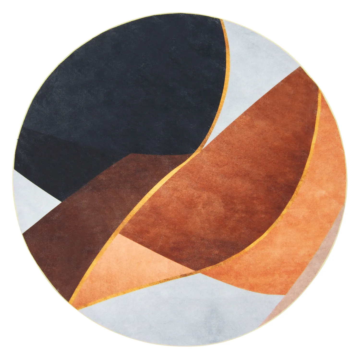 Runde tepper - Hazel (oransje/multi)