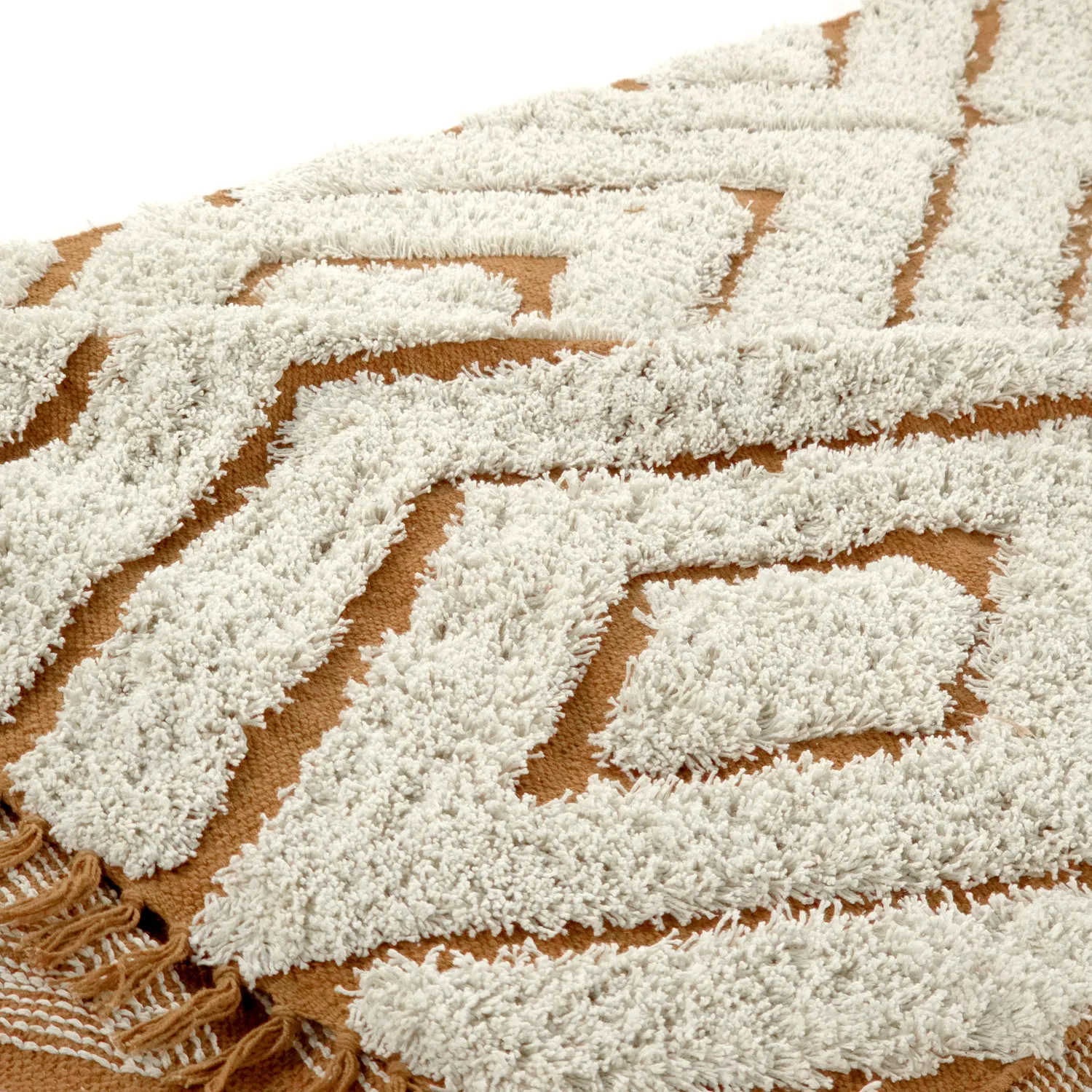 Ryetepper - Holwell Natural Cotton Shaggy (off white/brun)