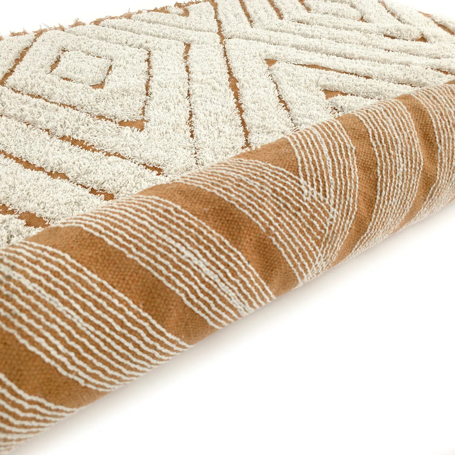 Ryetepper - Holwell Natural Cotton Shaggy (off white/brun)
