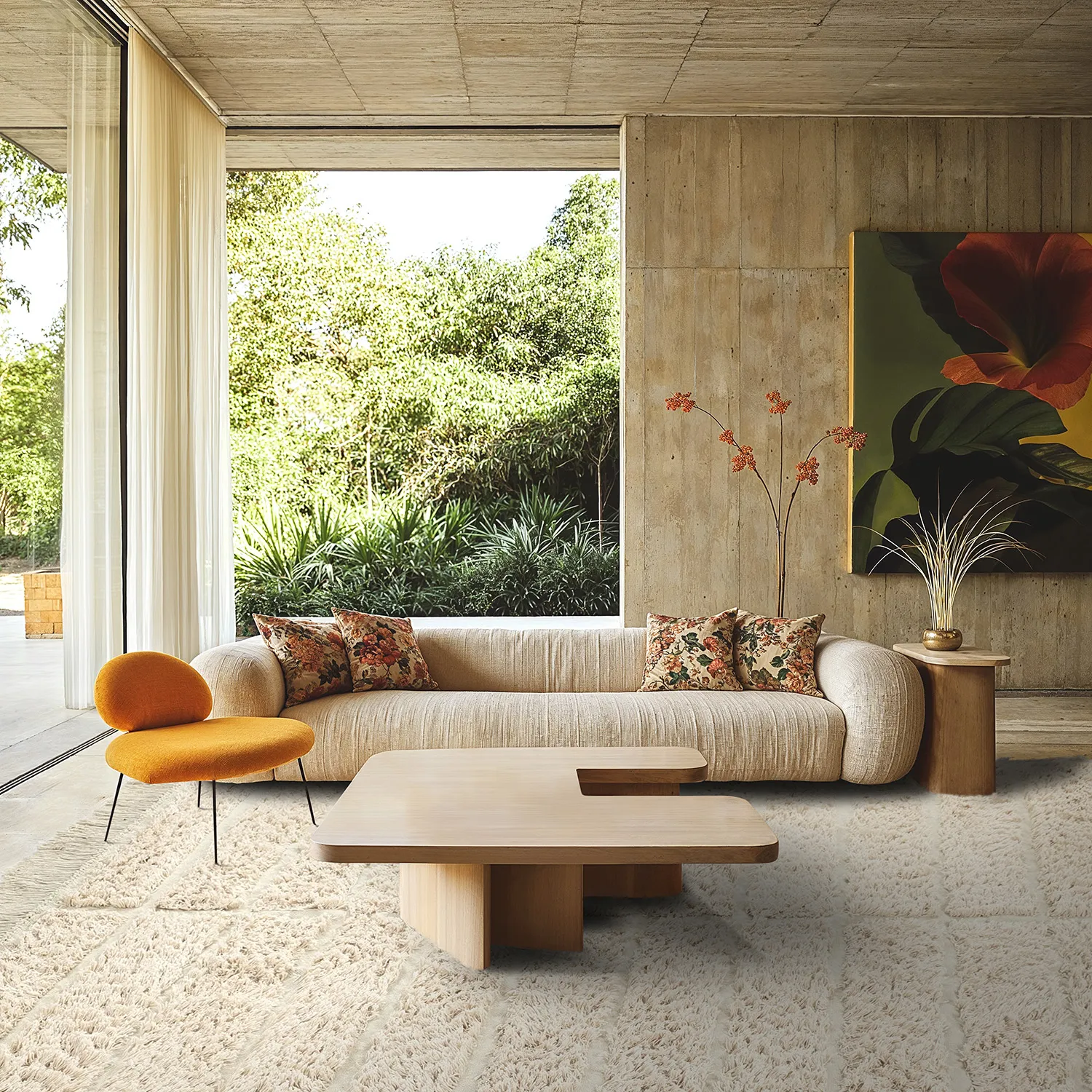 Ryetepper - Ikara Natural Cotton Shaggy (krem)