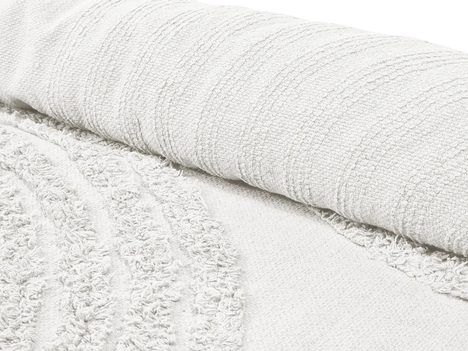 Runde tepper - Jovie Natural Cotton Shaggy (offwhite)