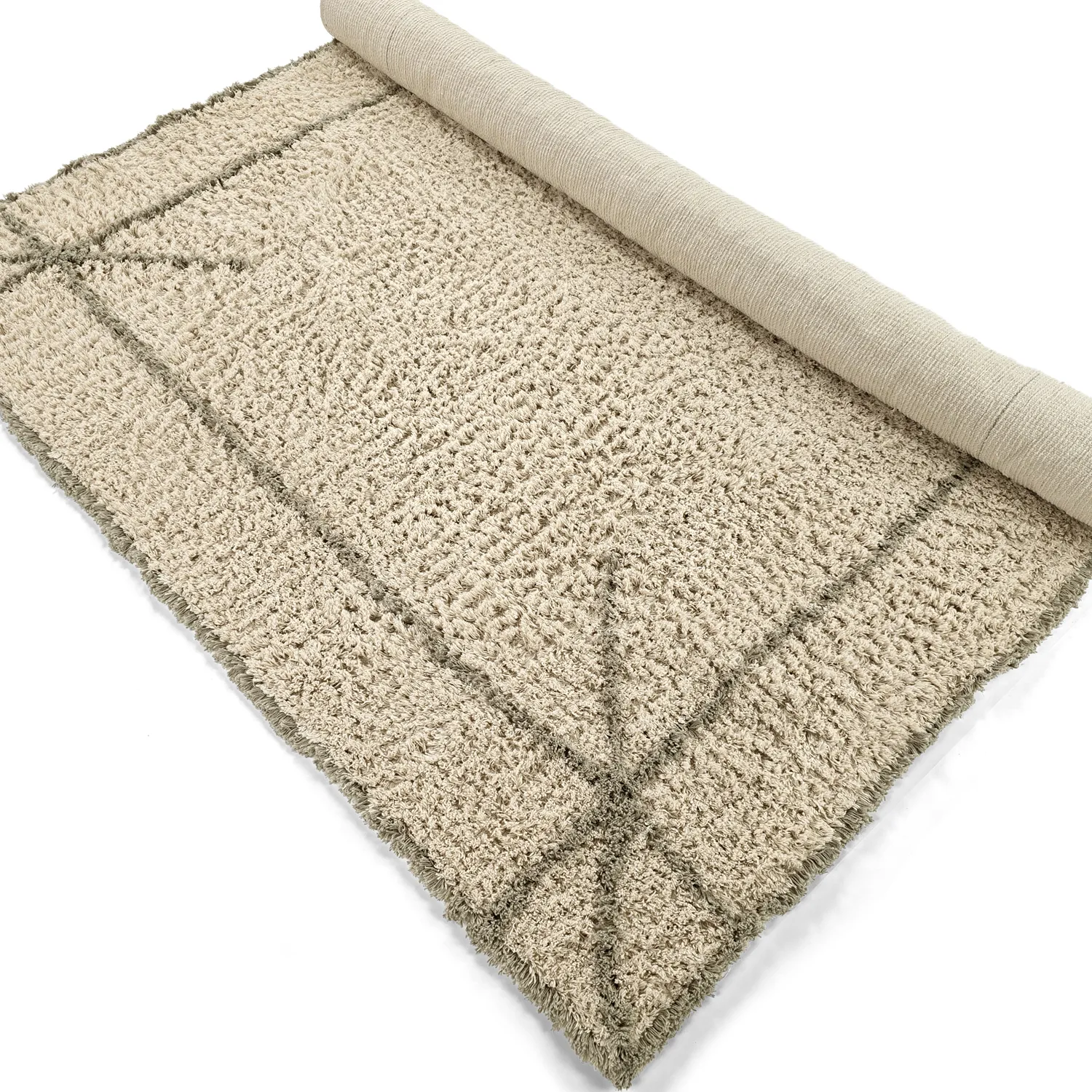 Ryetepper - Kairi Natural Cotton Shaggy (beige/taupe)