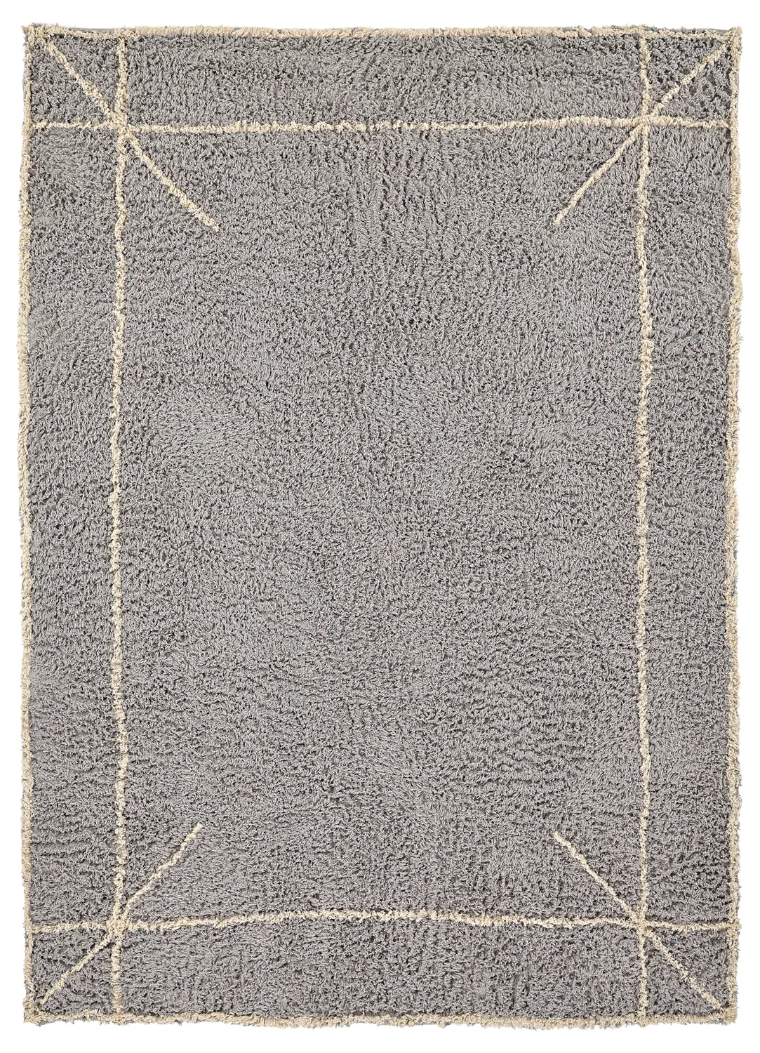 Ryetepper - Kairi Natural Cotton Shaggy (grå/beige)