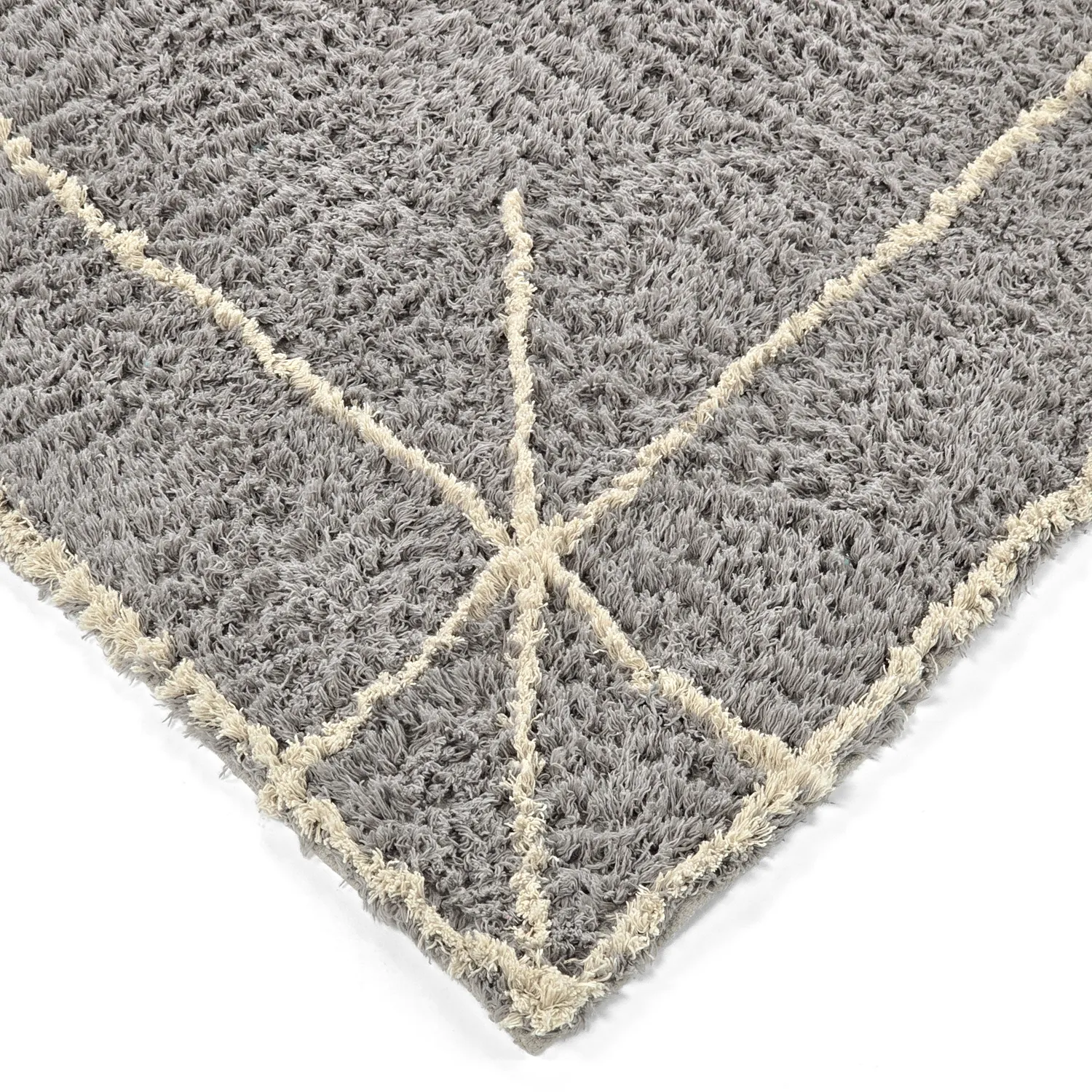 Ryetepper - Kairi Natural Cotton Shaggy (grå/beige)