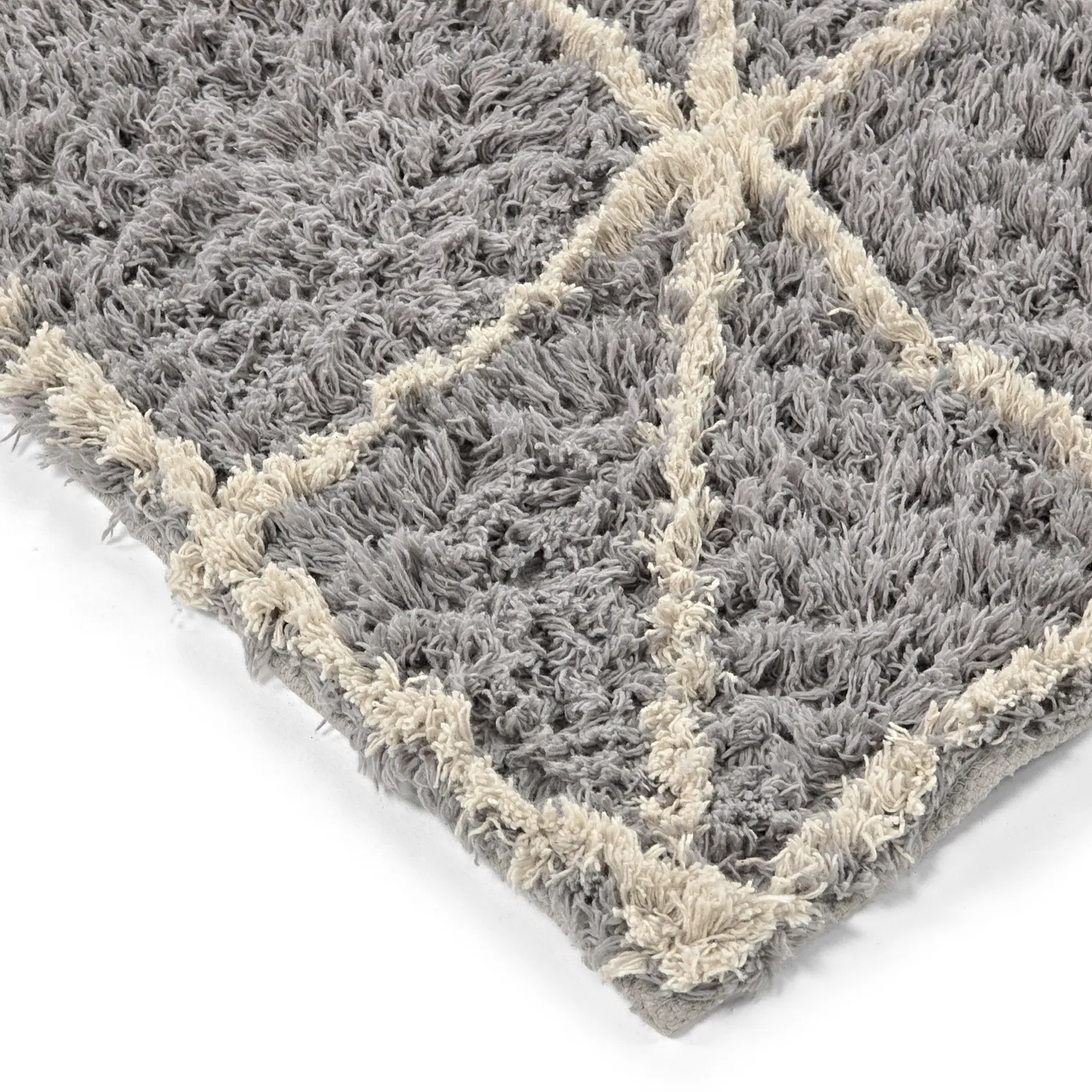 Ryetepper - Kairi Natural Cotton Shaggy (grå/beige)