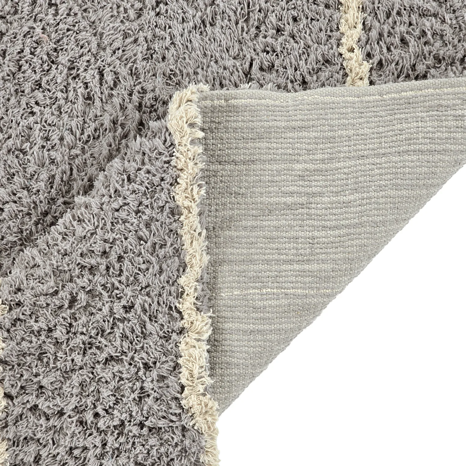 Ryetepper - Kairi Natural Cotton Shaggy (grå/beige)