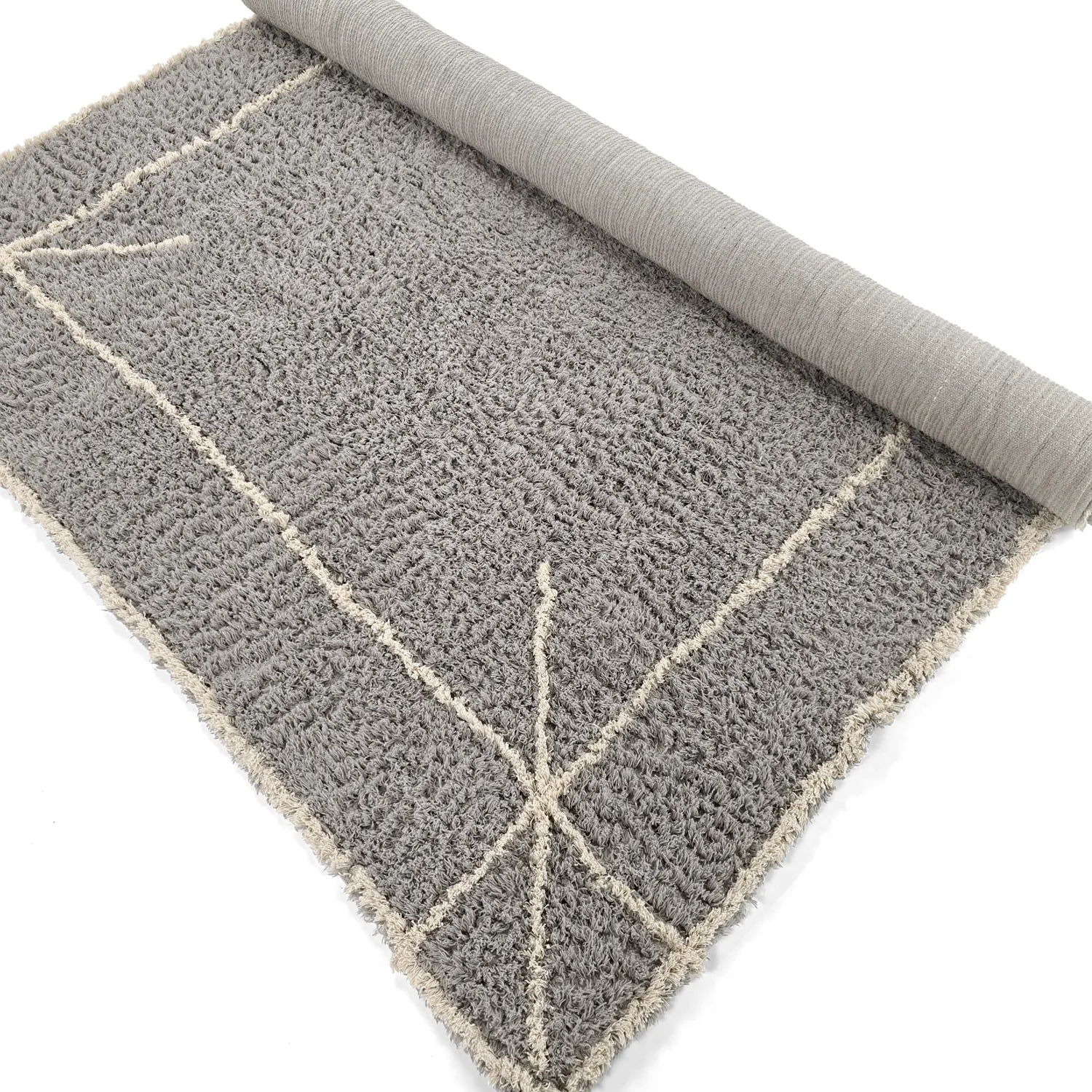 Ryetepper - Kairi Natural Cotton Shaggy (grå/beige)