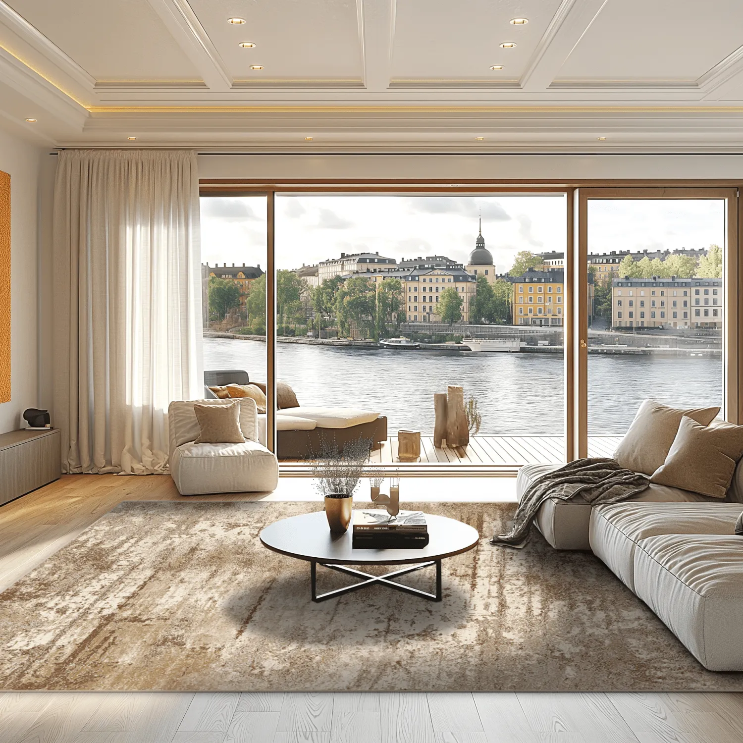 Wilton-teppe - Kebira (beige)