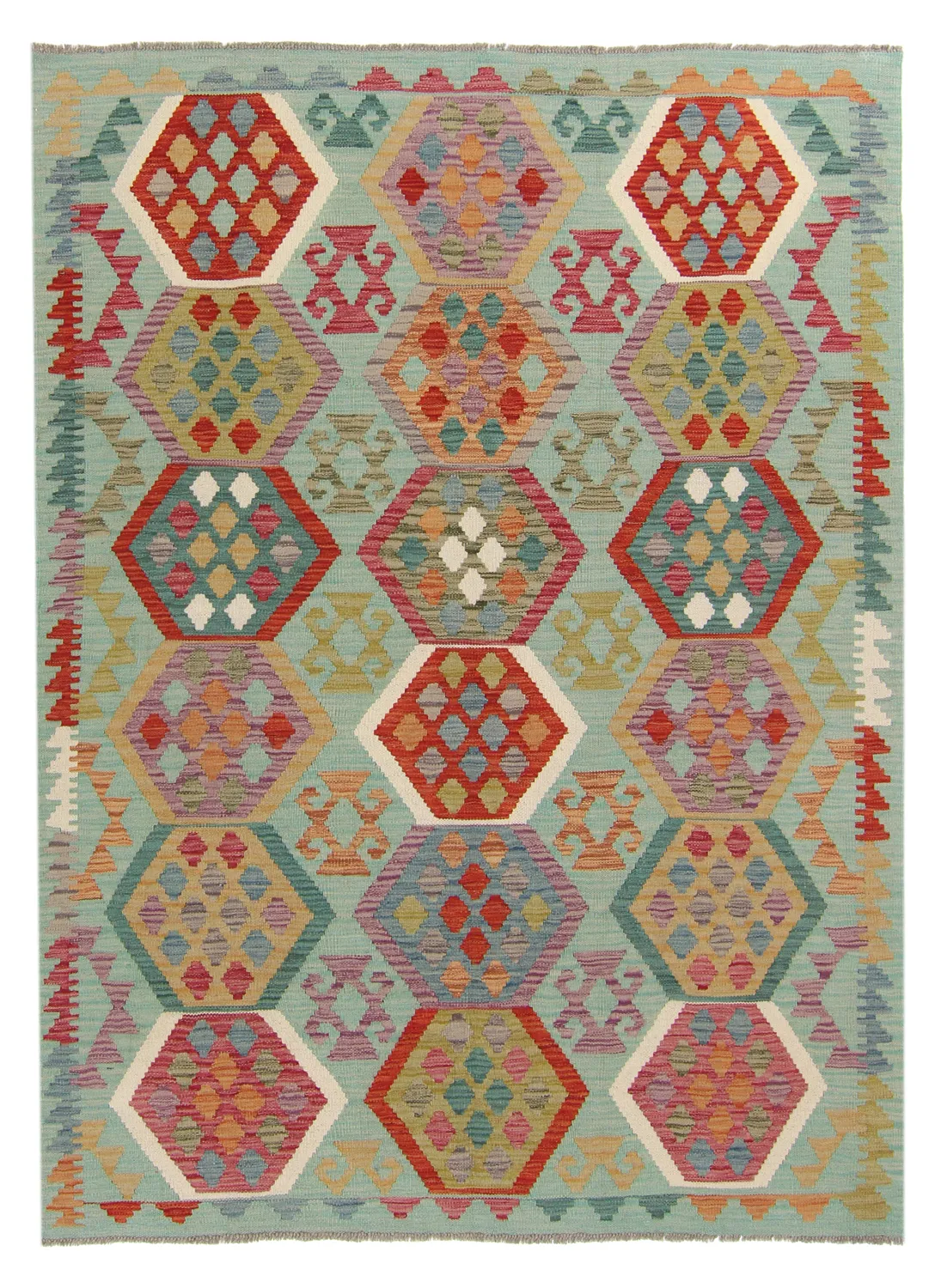 Orientalsk kelimteppe 199 x 146 cm