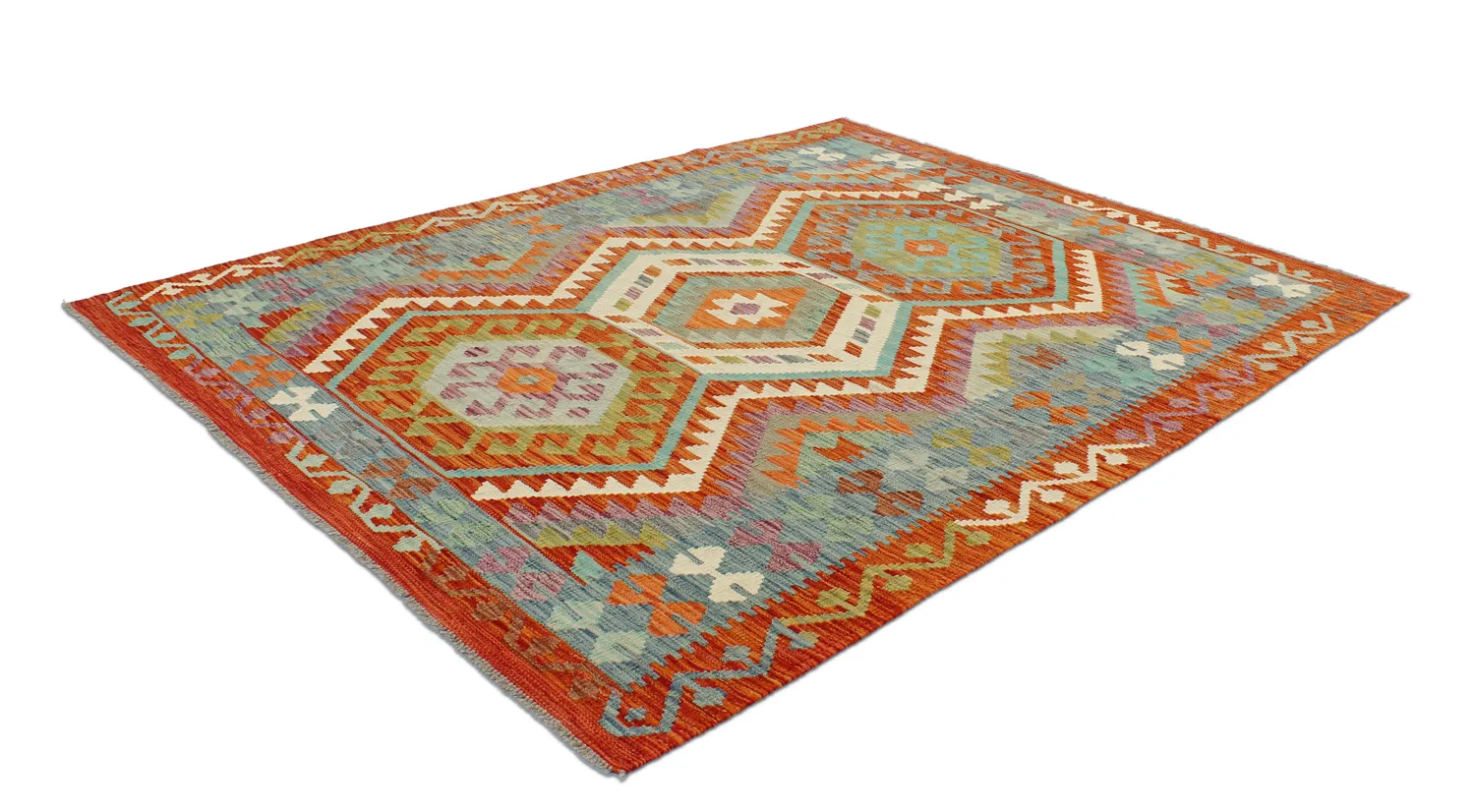 Orientalsk kelimteppe 198 x 155 cm
