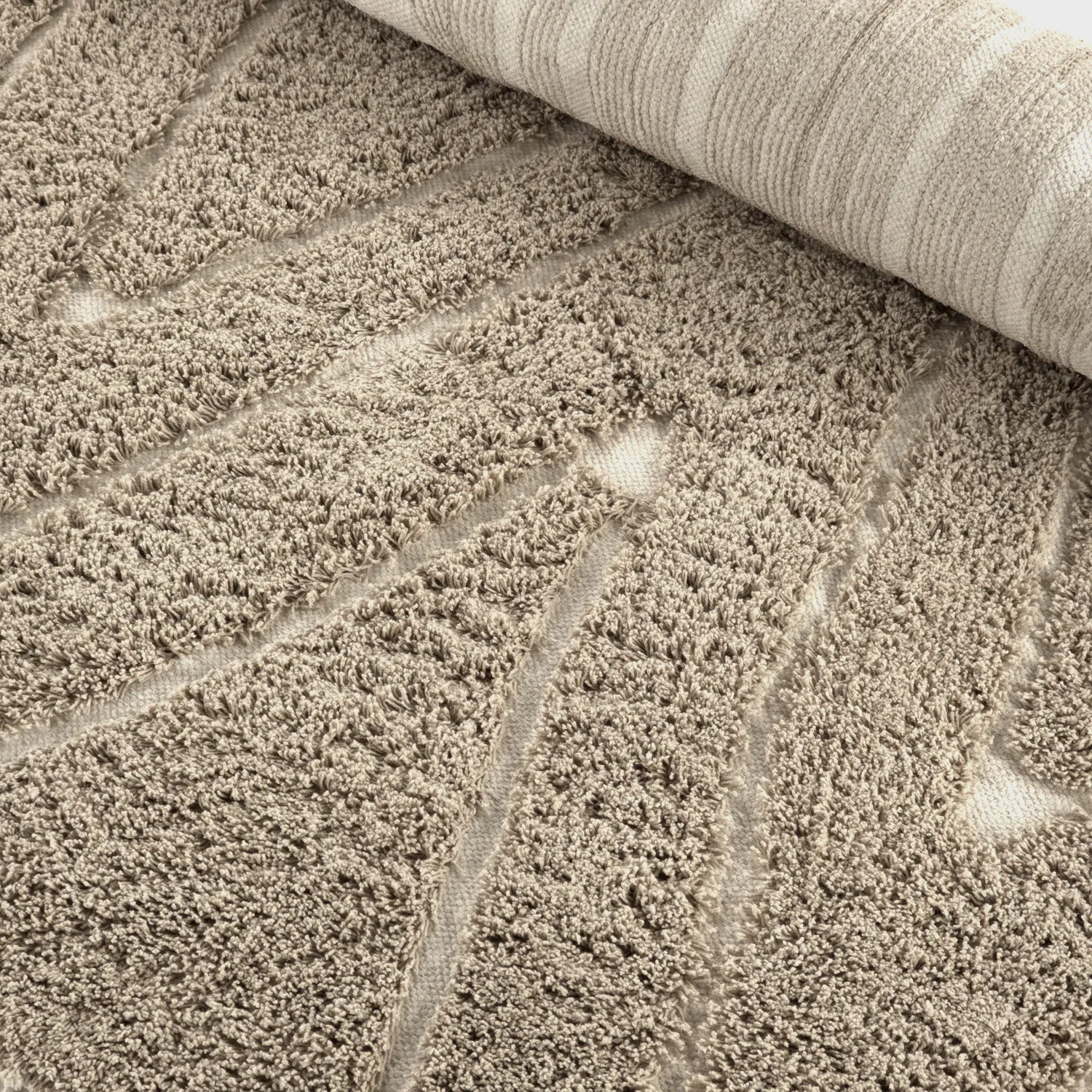 Ryetepper - Kindon Natural Cotton Shaggy (beige/hvit)