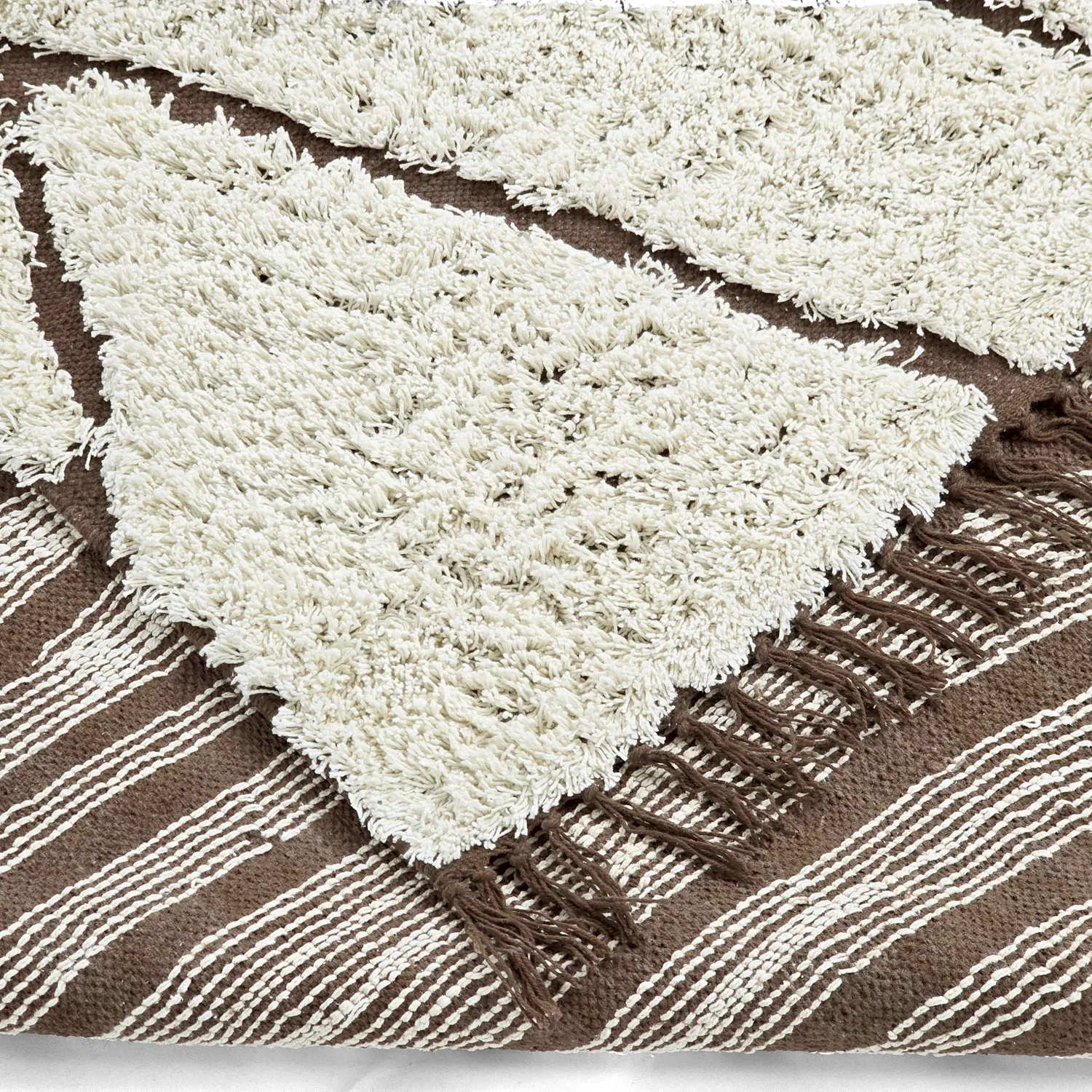 Ryetepper - Kindon Natural Cotton Shaggy (off white/brun)
