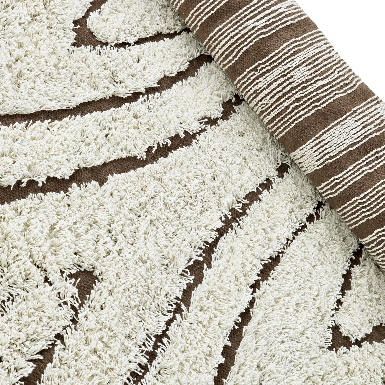 Ryetepper - Kindon Natural Cotton Shaggy (off white/brun)