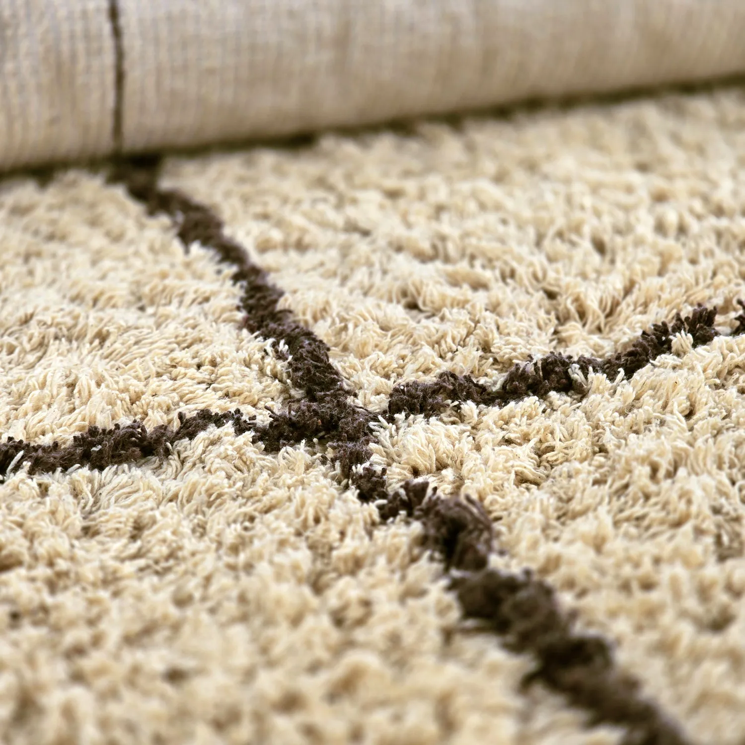 Ryetepper - Lana Natural Cotton Shaggy (beige/brun)