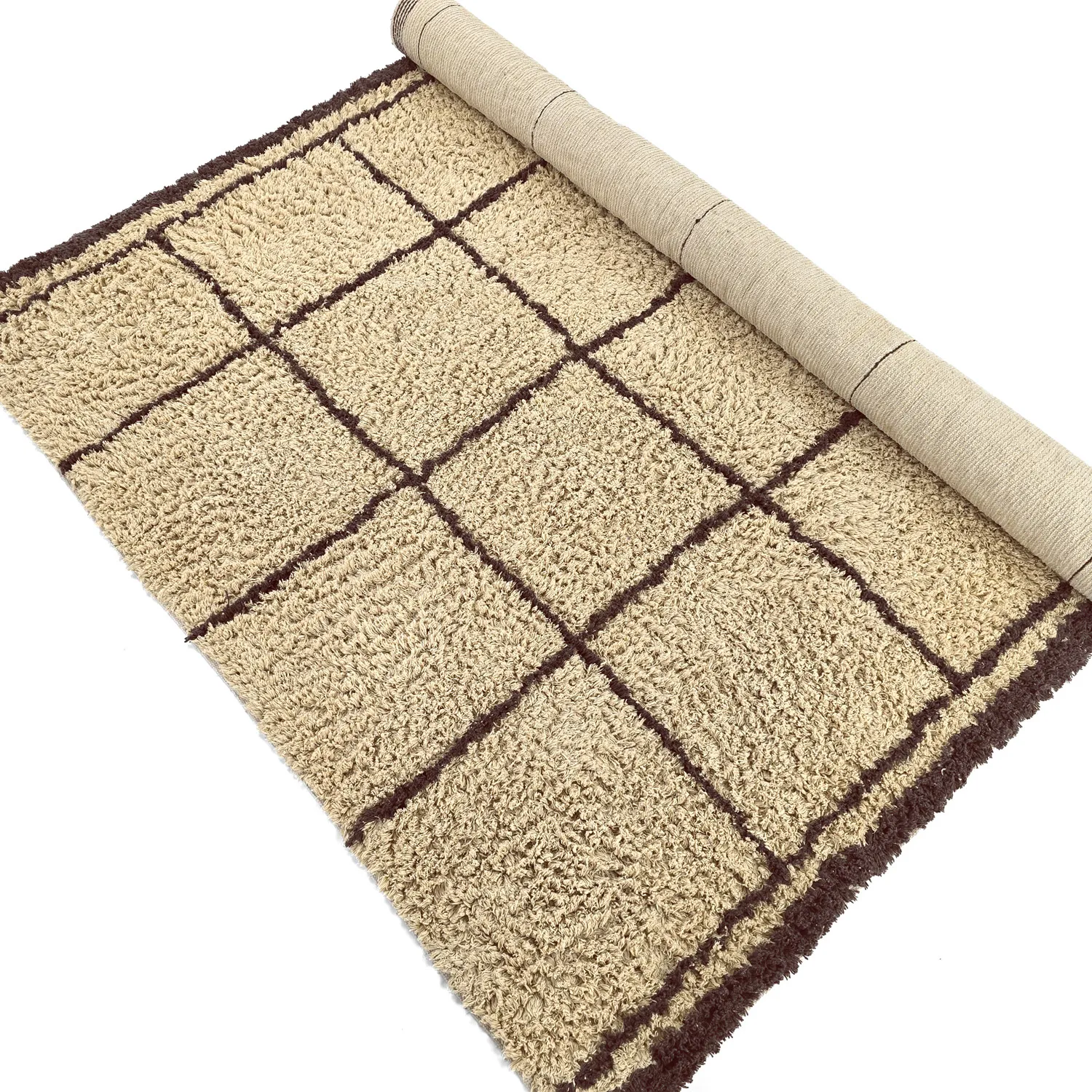 Ryetepper - Lana Natural Cotton Shaggy (beige/brun)