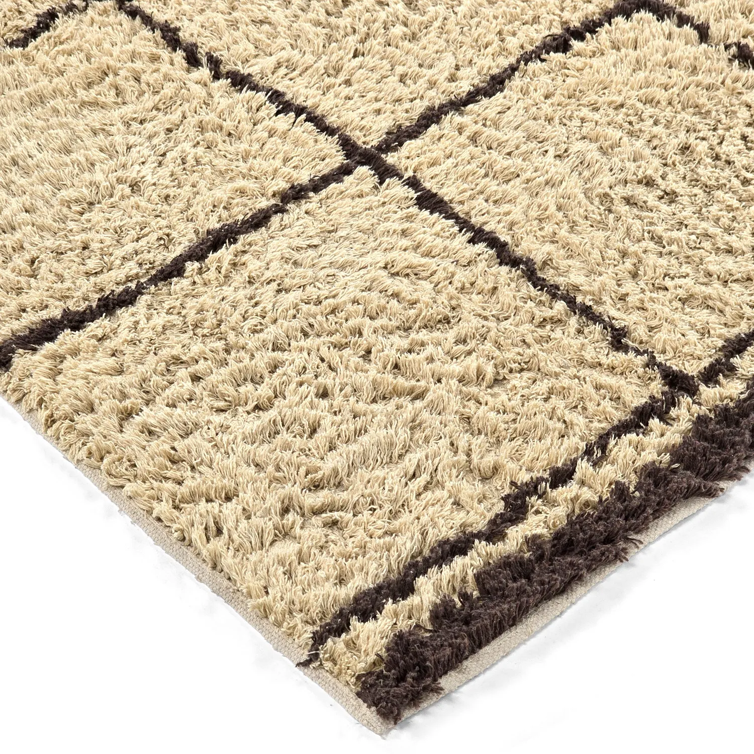 Ryetepper - Lana Natural Cotton Shaggy (beige/brun)
