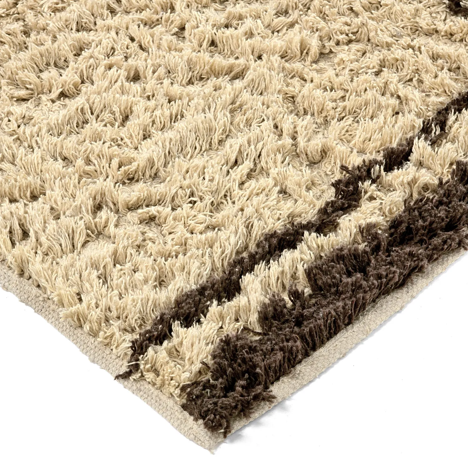 Ryetepper - Lana Natural Cotton Shaggy (beige/brun)